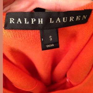RALPH LAUREN Black Label Orange Cashmere Knit Dress Woman’s Size S Very Rare!